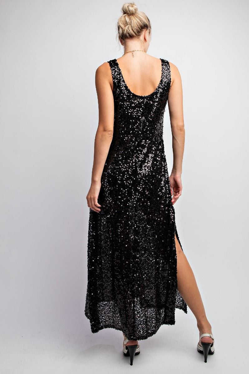 Mavory Sequin Maxi Dress