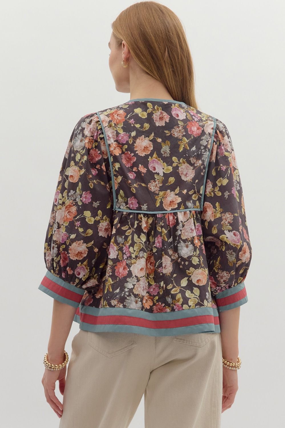 Sasha Floral Print Top B