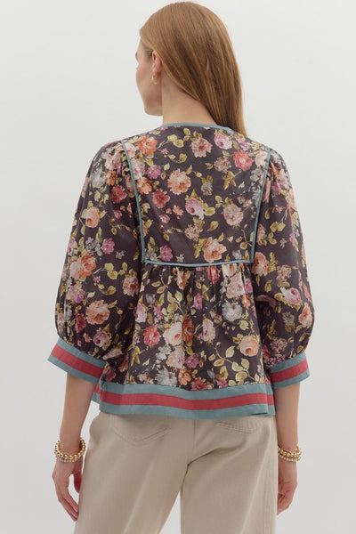 Sasha Floral Print Top B