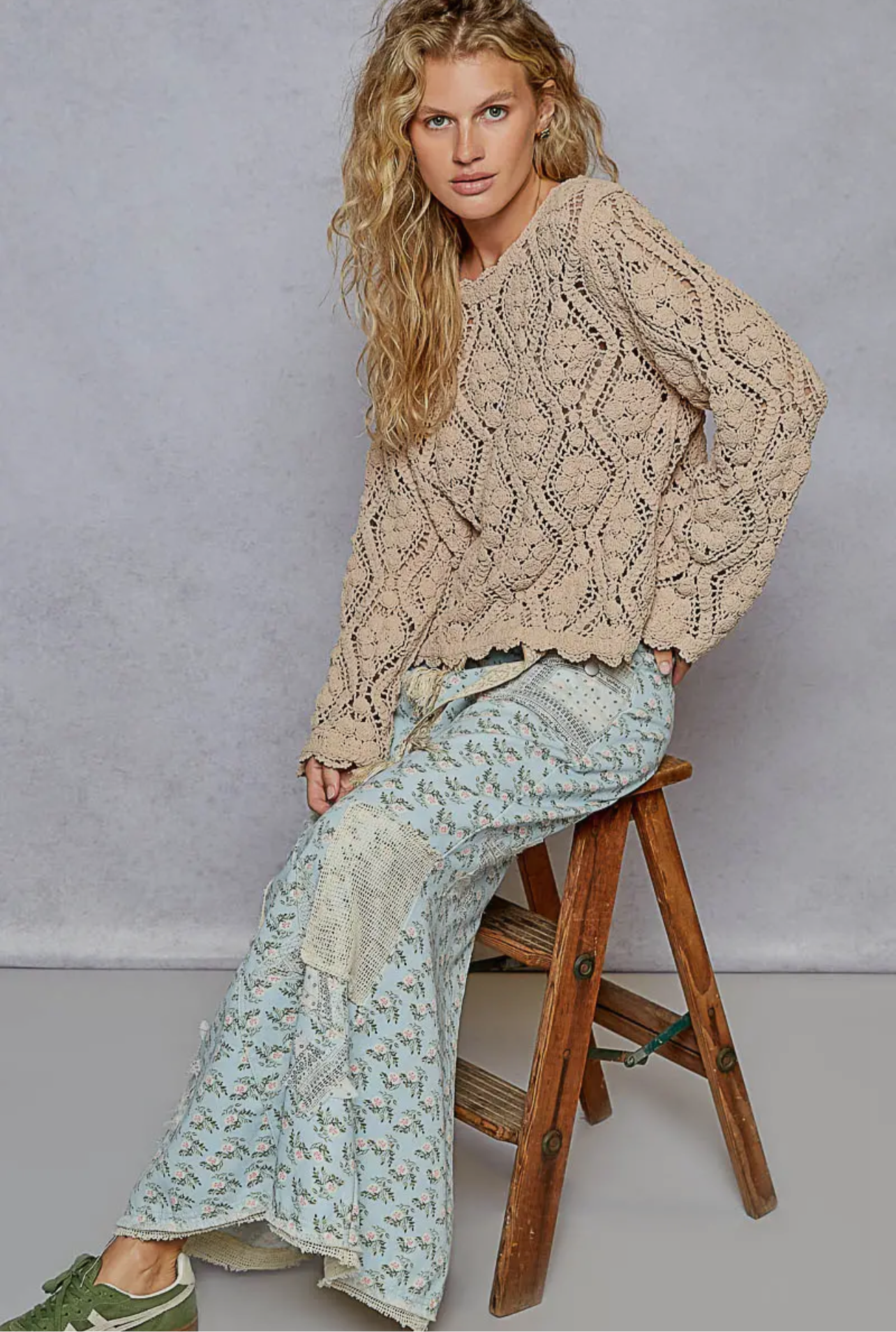 Lonnie Crocheted Sweater