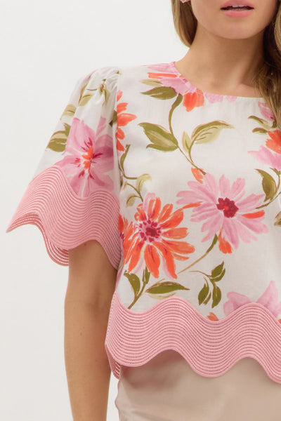 Joanna Floral Print Top