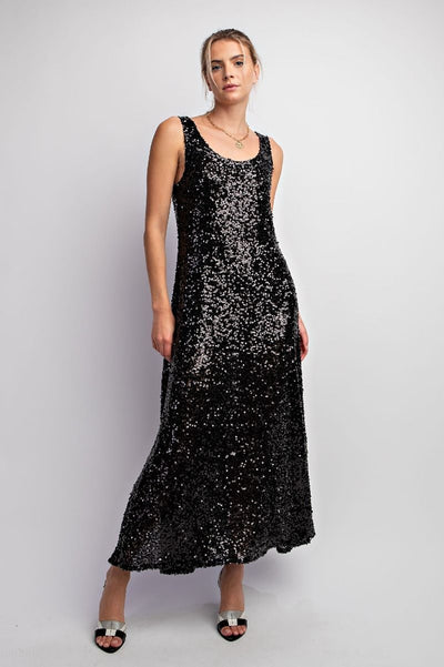 Mavory Sequin Maxi Dress