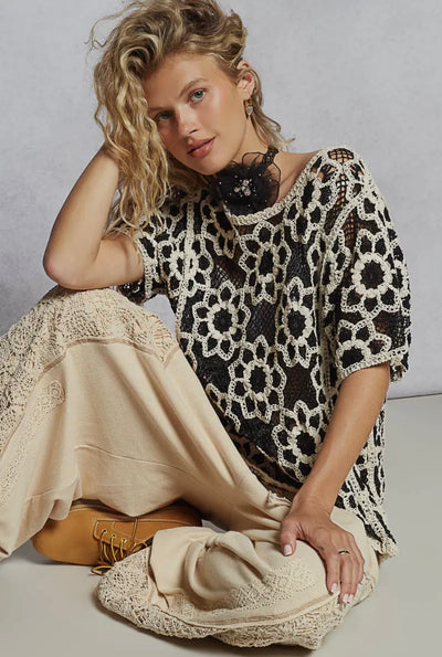 Shellie Crocheted Top