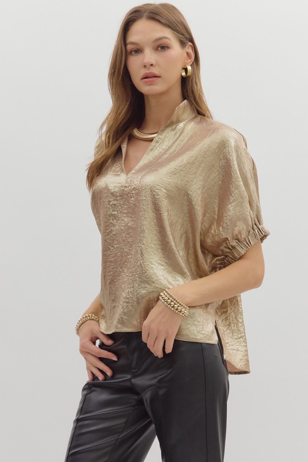 Mattie Metallic Top G
