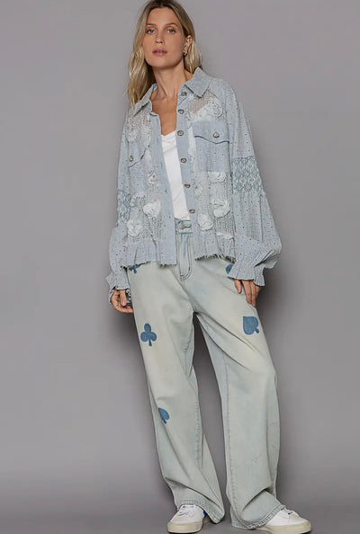 Leah Ballon Sleeve Shirt/Jacket