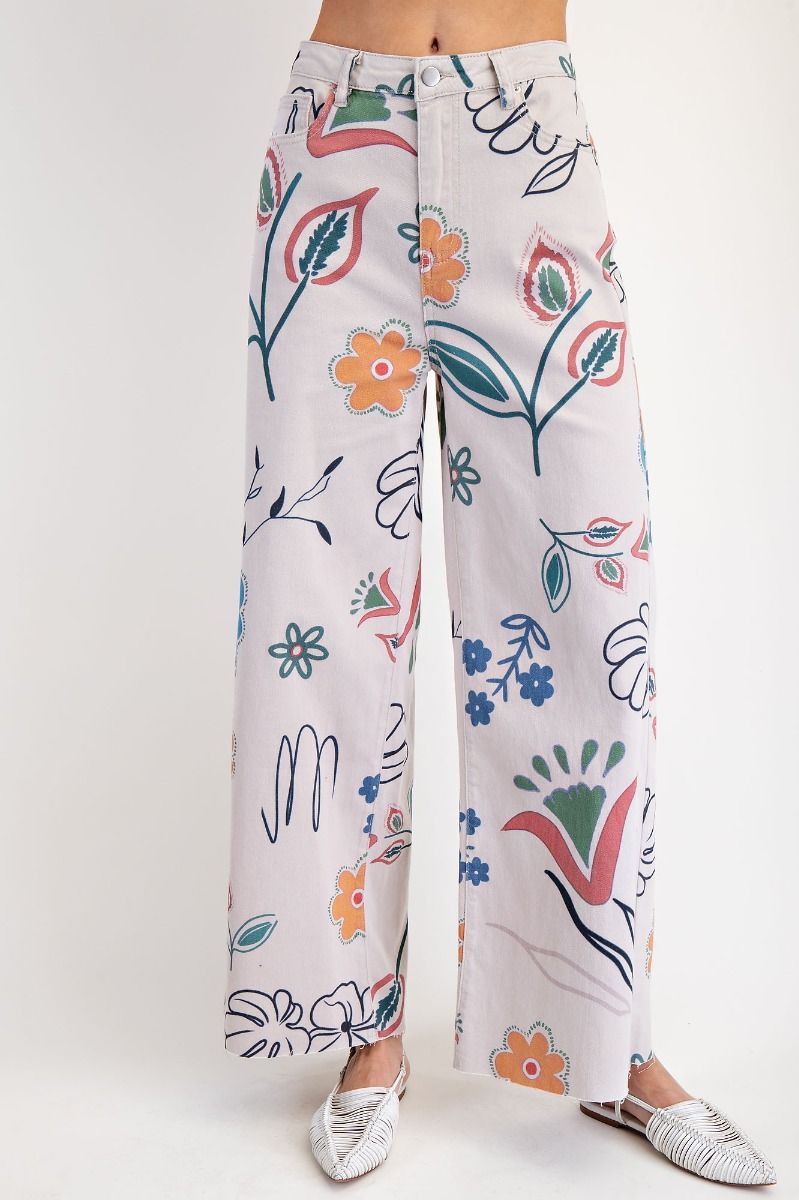 Tabby Twill  Wide Leg Pants
