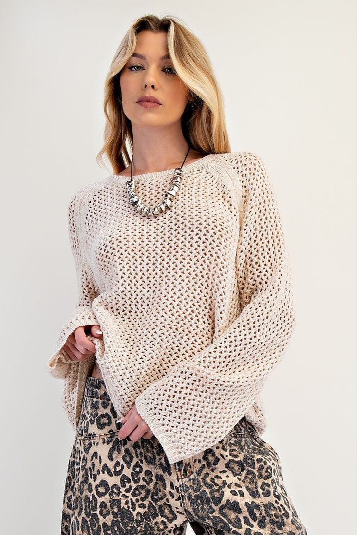 Frances Fishnet Sweater