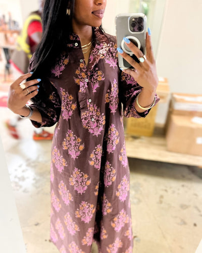 Bella Botanical Midi Dress