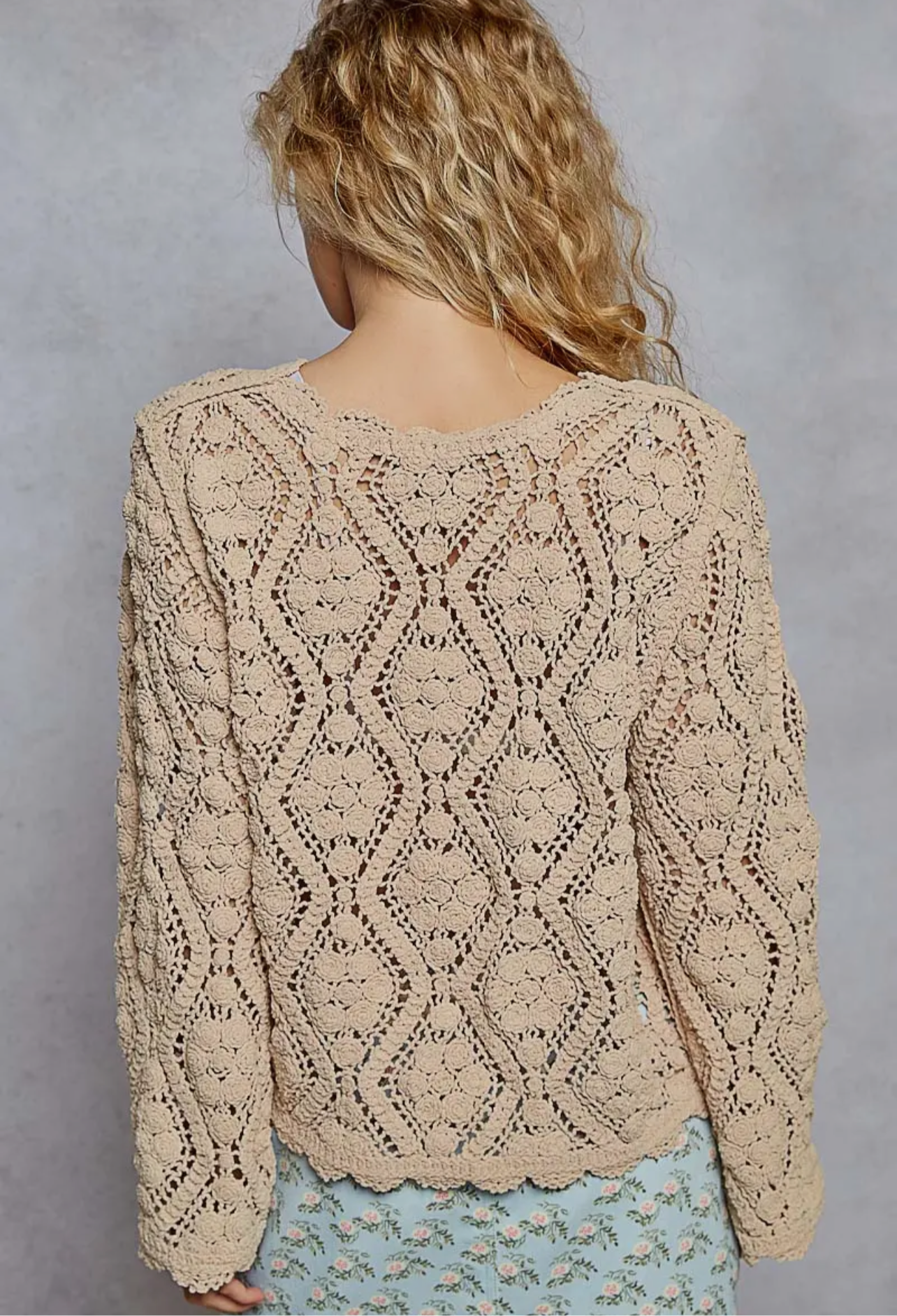 Lonnie Crocheted Sweater