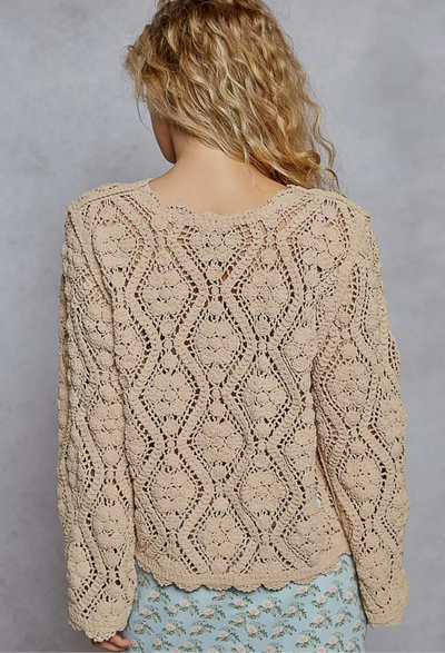 Lonnie Crocheted Sweater