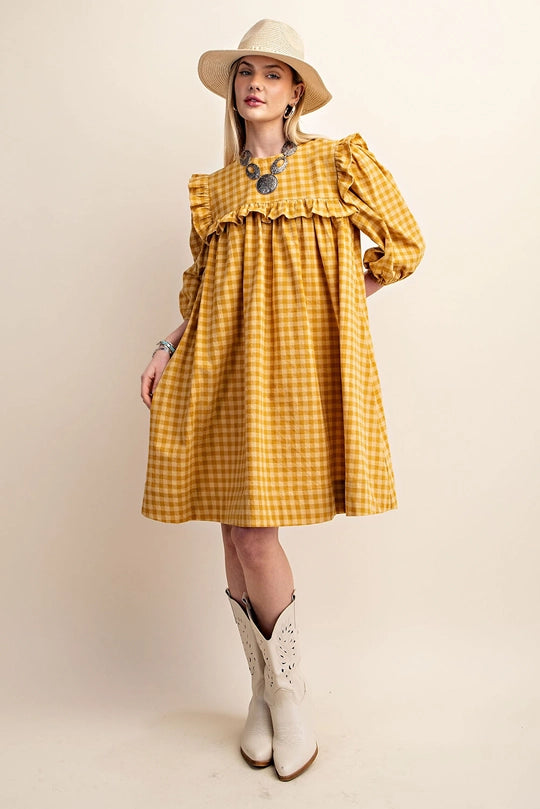 Greta Gingham Dress