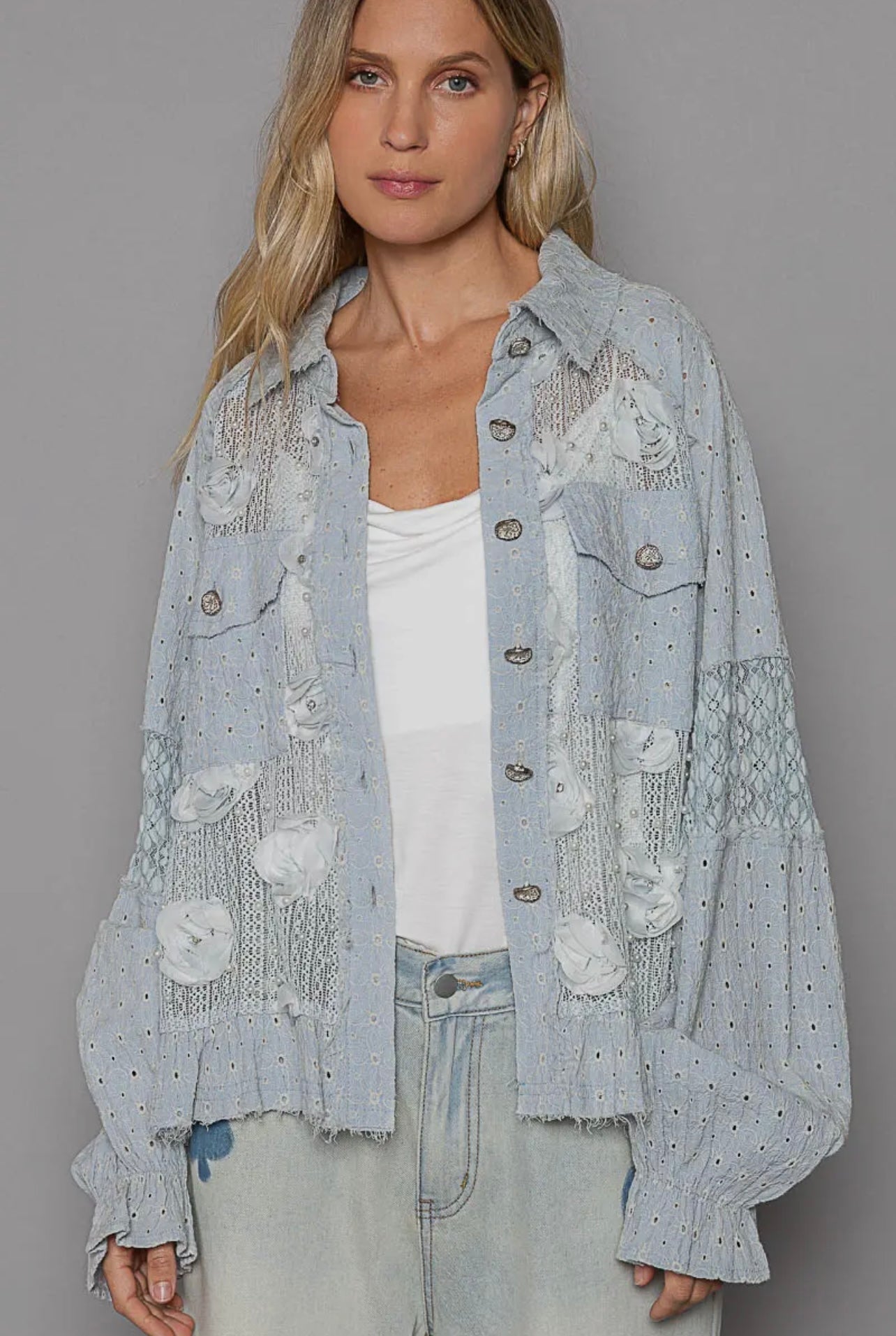 Leah Ballon Sleeve Shirt/Jacket