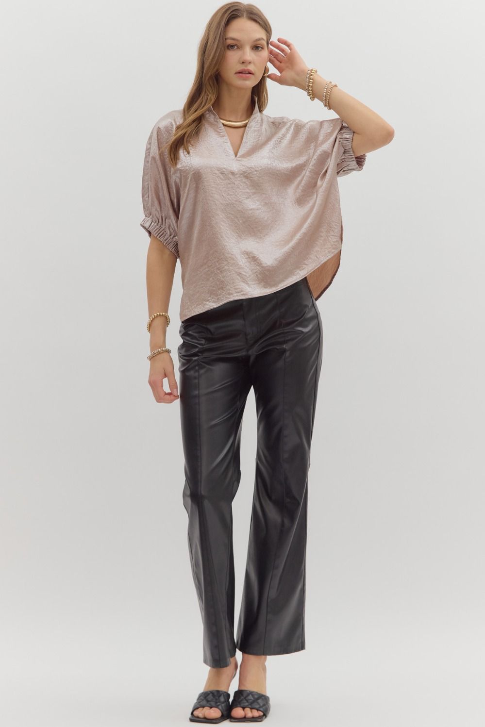 Mattie Metallic Top C