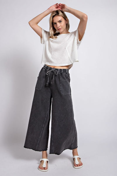 Mabel Mineral Washed Cropped Pants