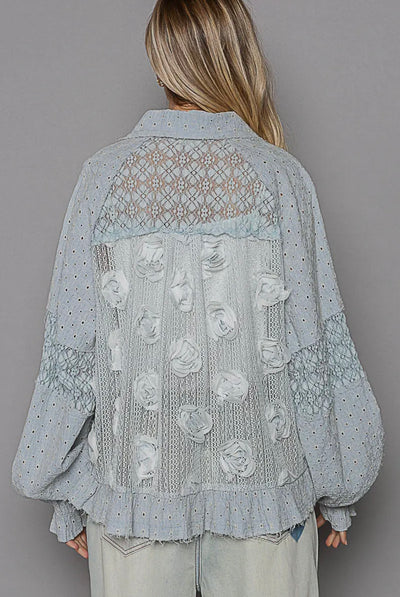 Leah Ballon Sleeve Shirt/Jacket