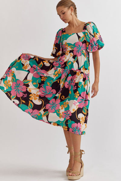 Kellen Floral Midi Dress