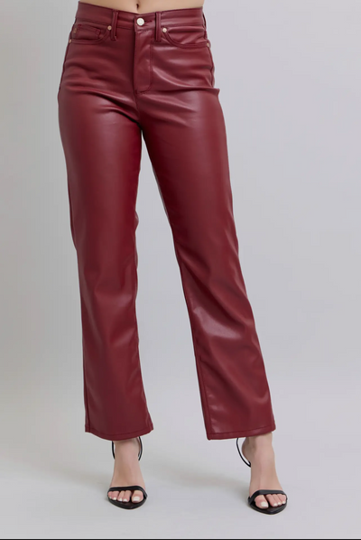 Judy Blue Faux Leather Pants