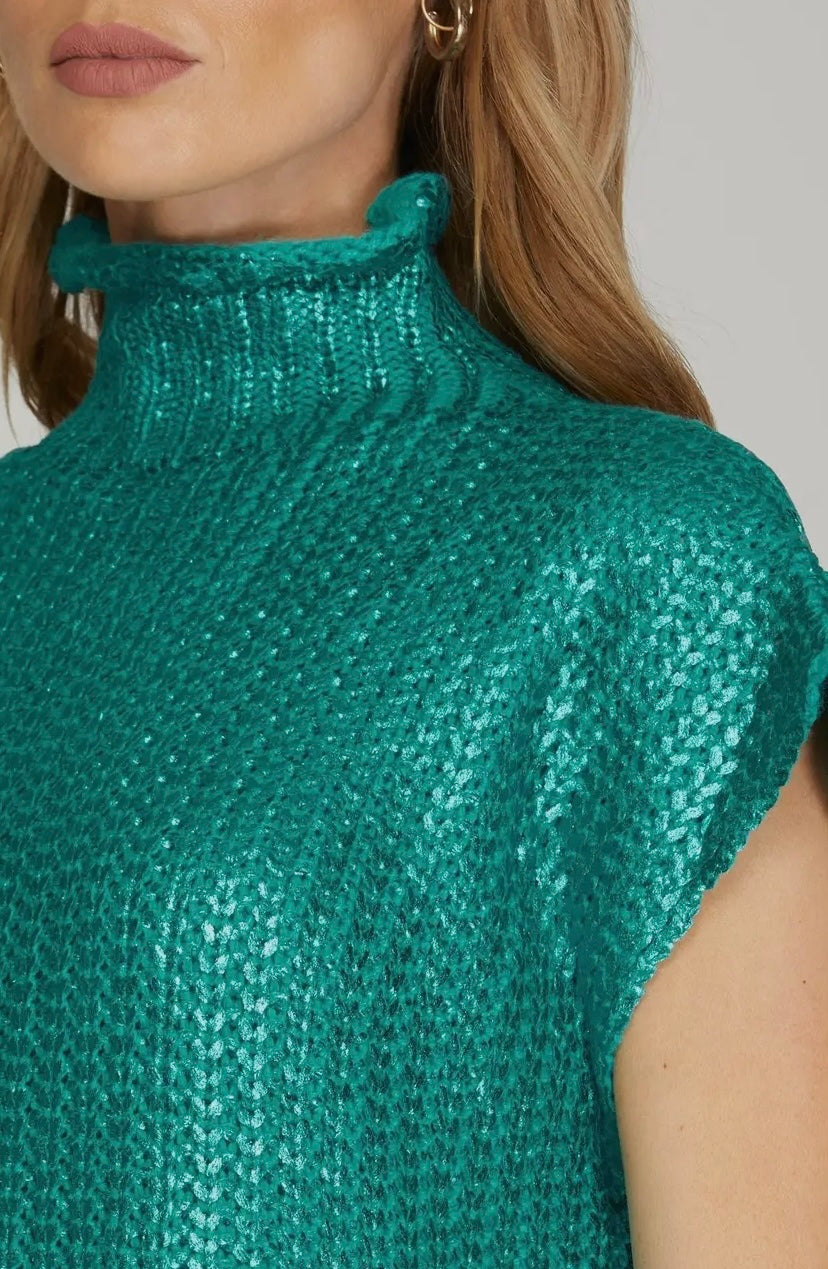 Gabby Foil Top Emerald