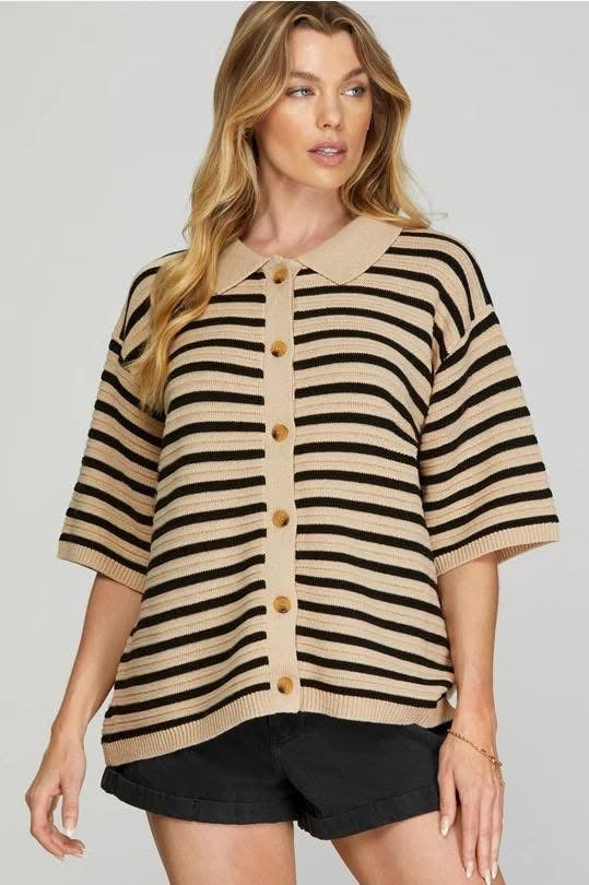 Sandy Striped Sweater