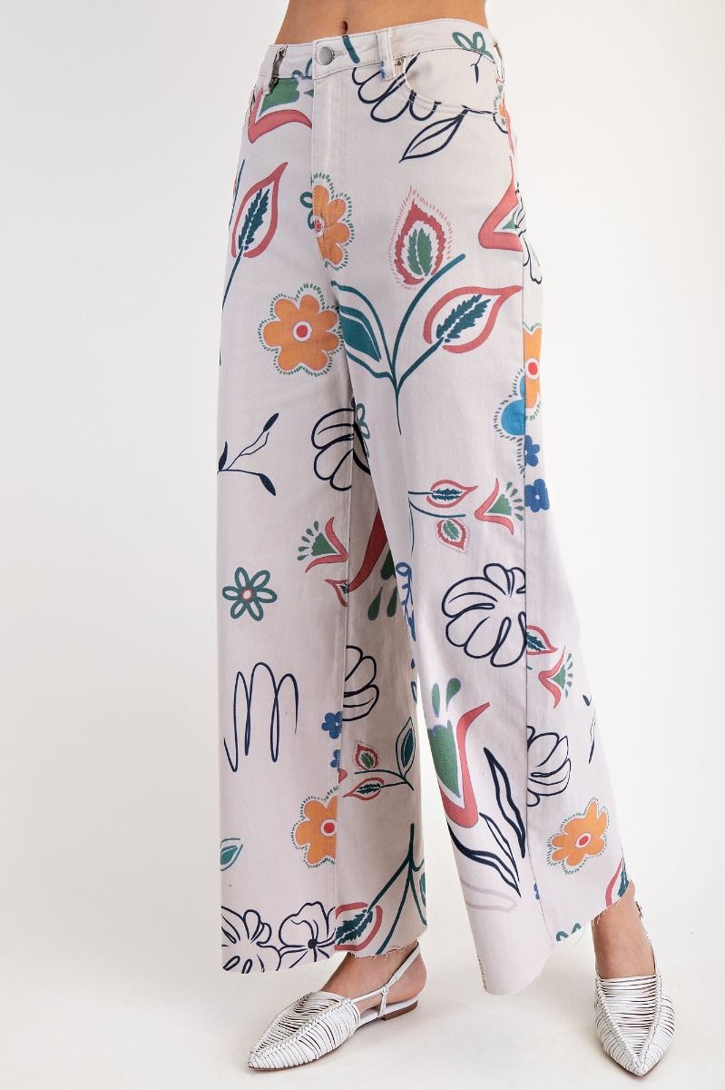 Tabby Twill  Wide Leg Pants