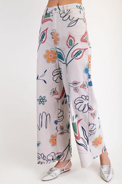 Tabby Twill  Wide Leg Pants