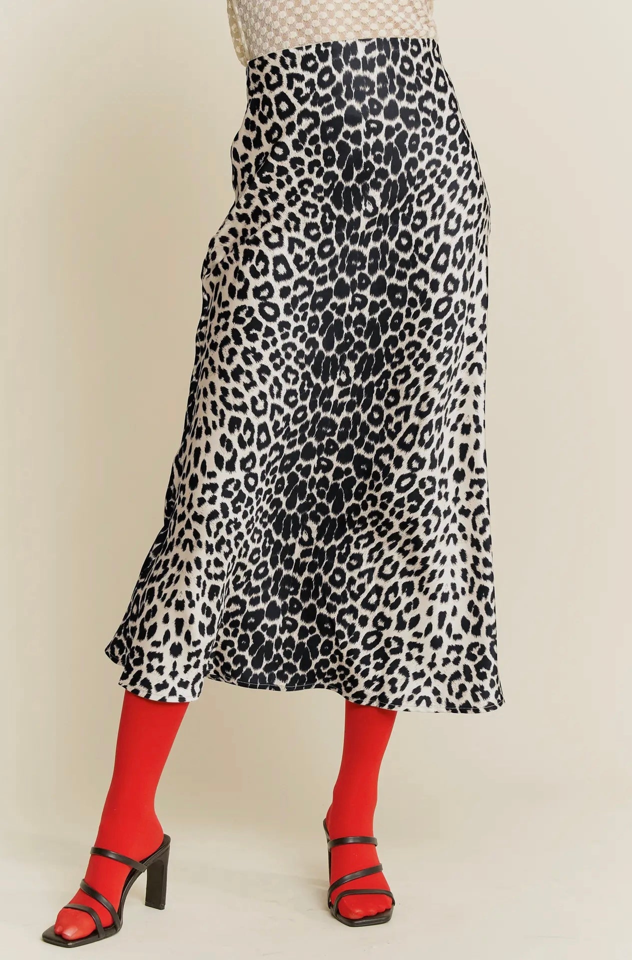 Linda Leopard Maxi Skirt