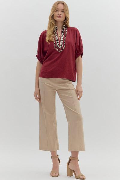 Rusty Dolman Sleeve Top B