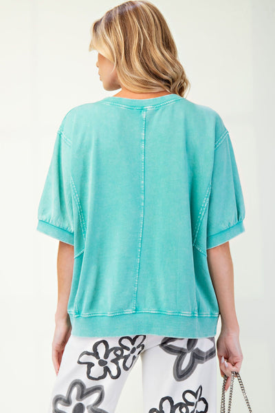 Bliss SS Terry Pullover