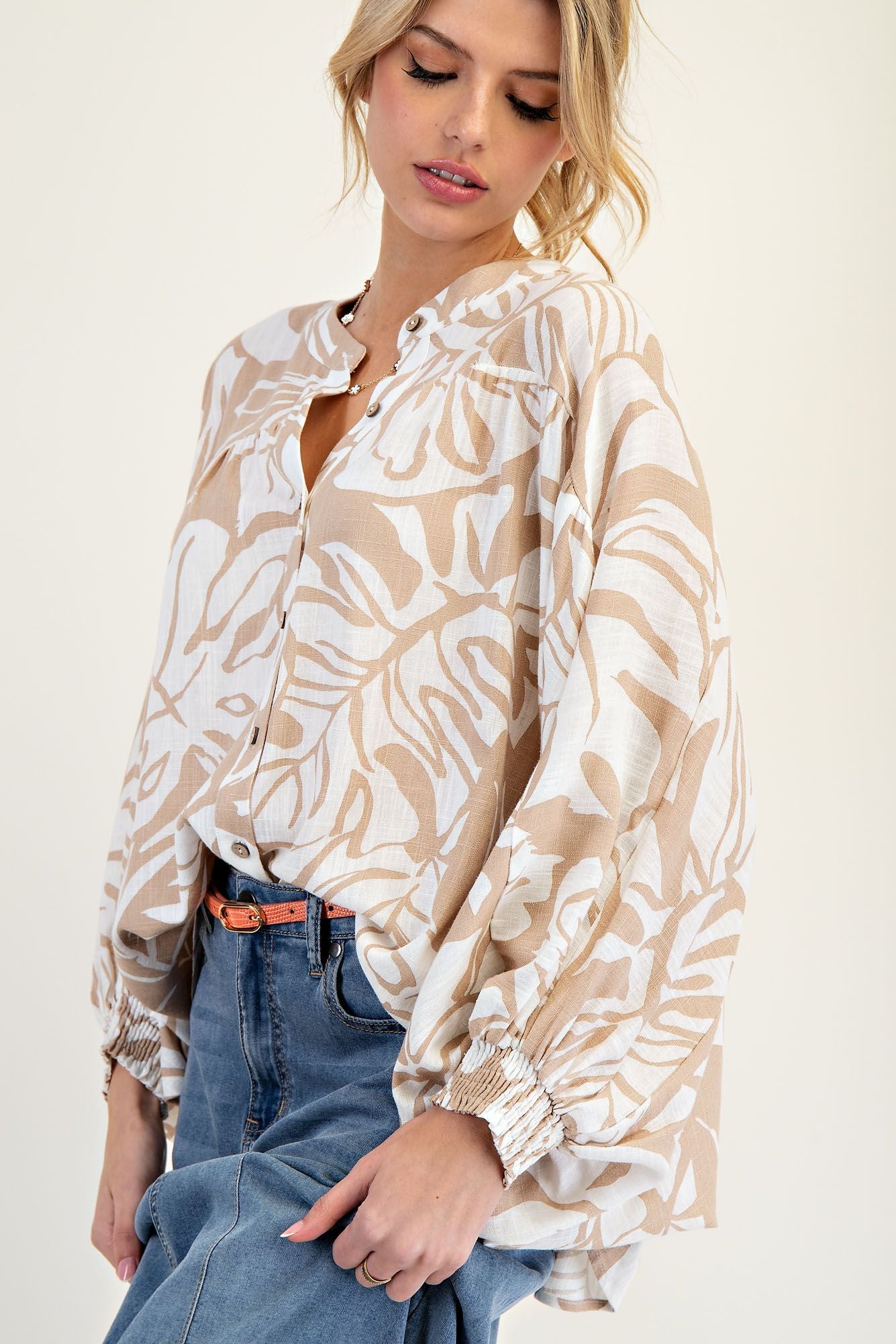 Renea Linen Blend Top