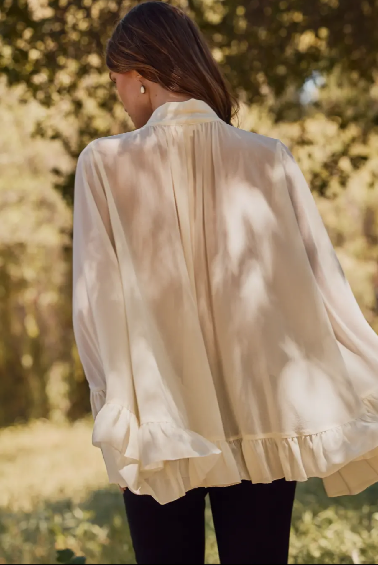 Britt Ruffled Woven Top