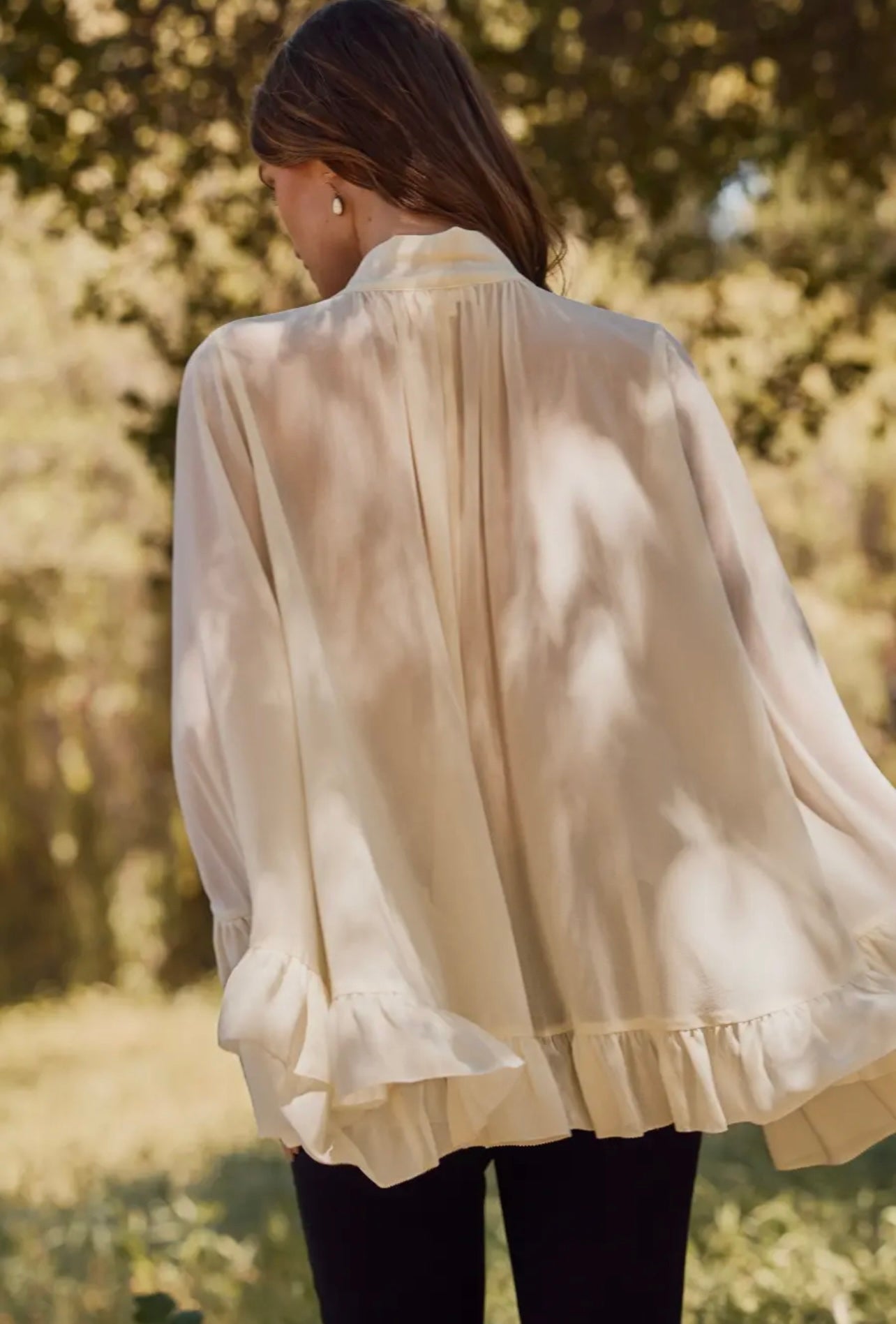 Britt Ruffled Woven Top