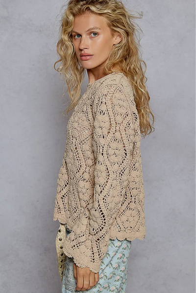 Lonnie Crocheted Sweater