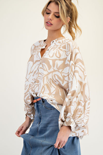 Renea Linen Blend Top