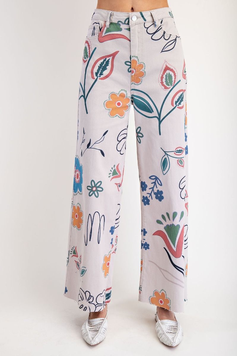 Tabby Twill  Wide Leg Pants