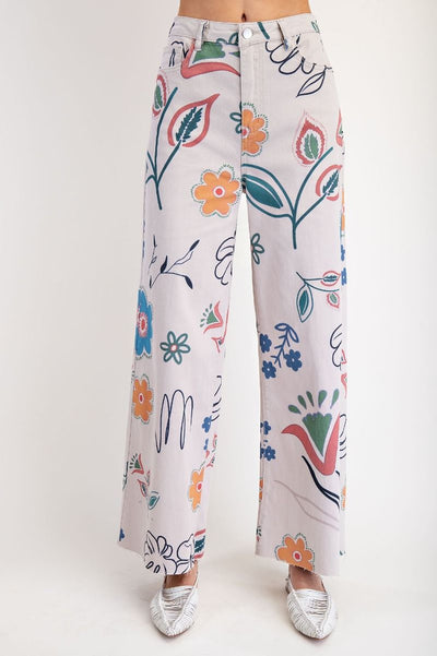 Tabby Twill  Wide Leg Pants
