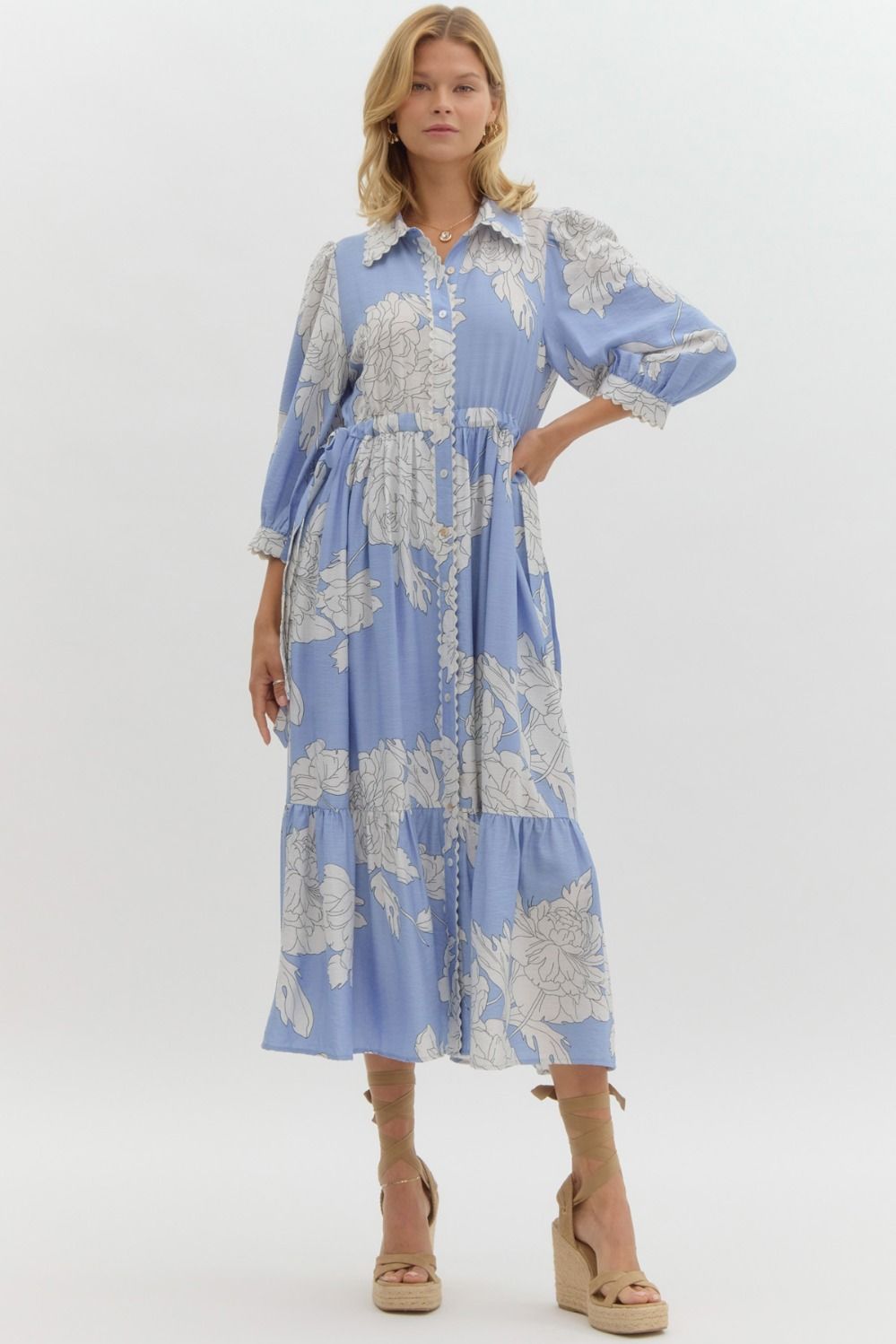 Priscilla Floral Midi Dress