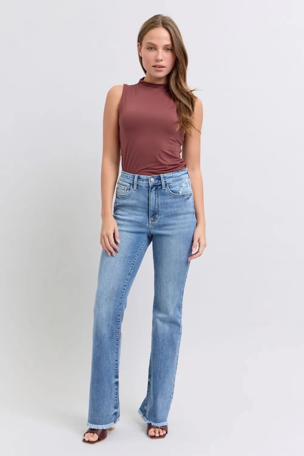 Judy Blue Boot Cut Fray Hem