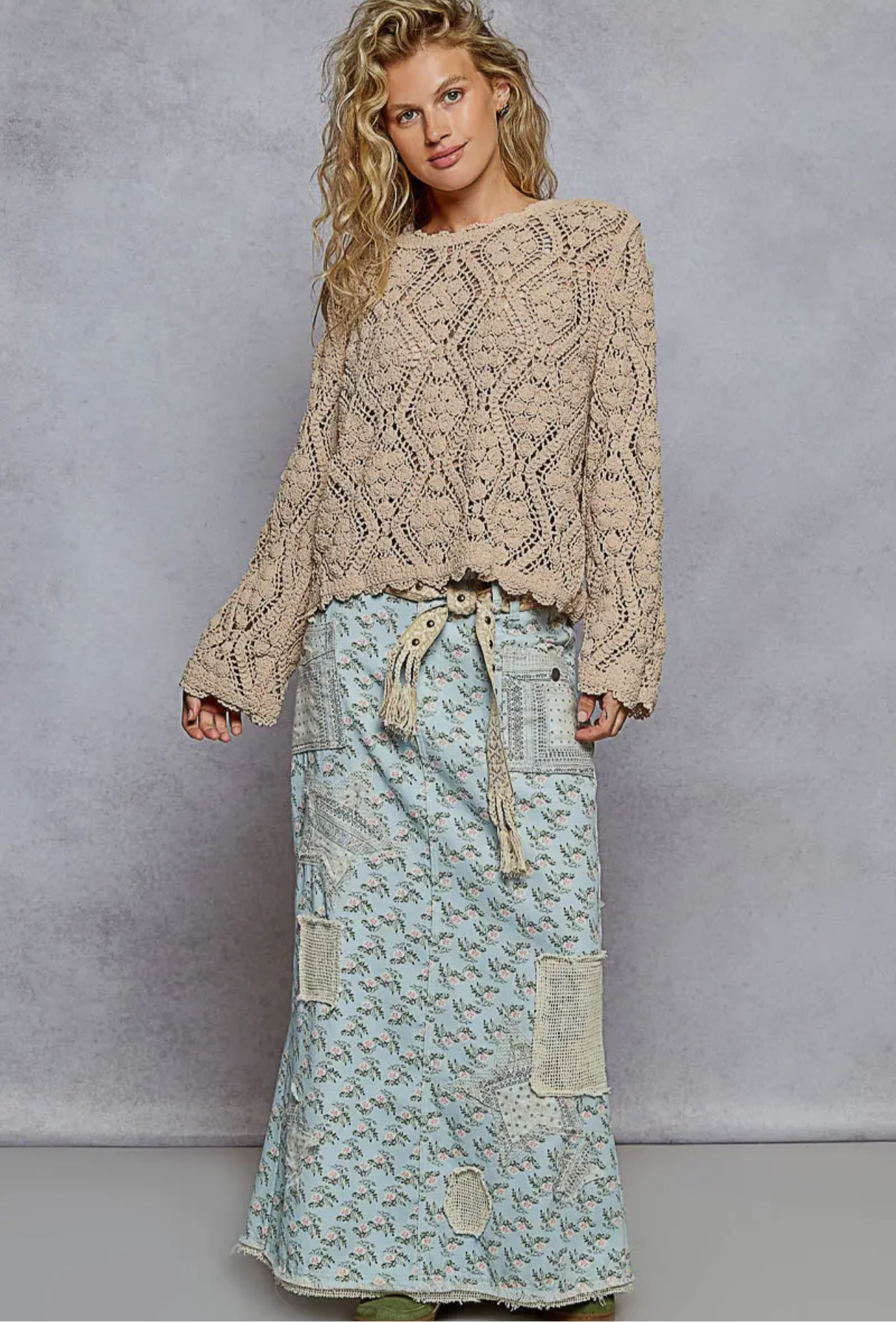 Lonnie Crocheted Sweater