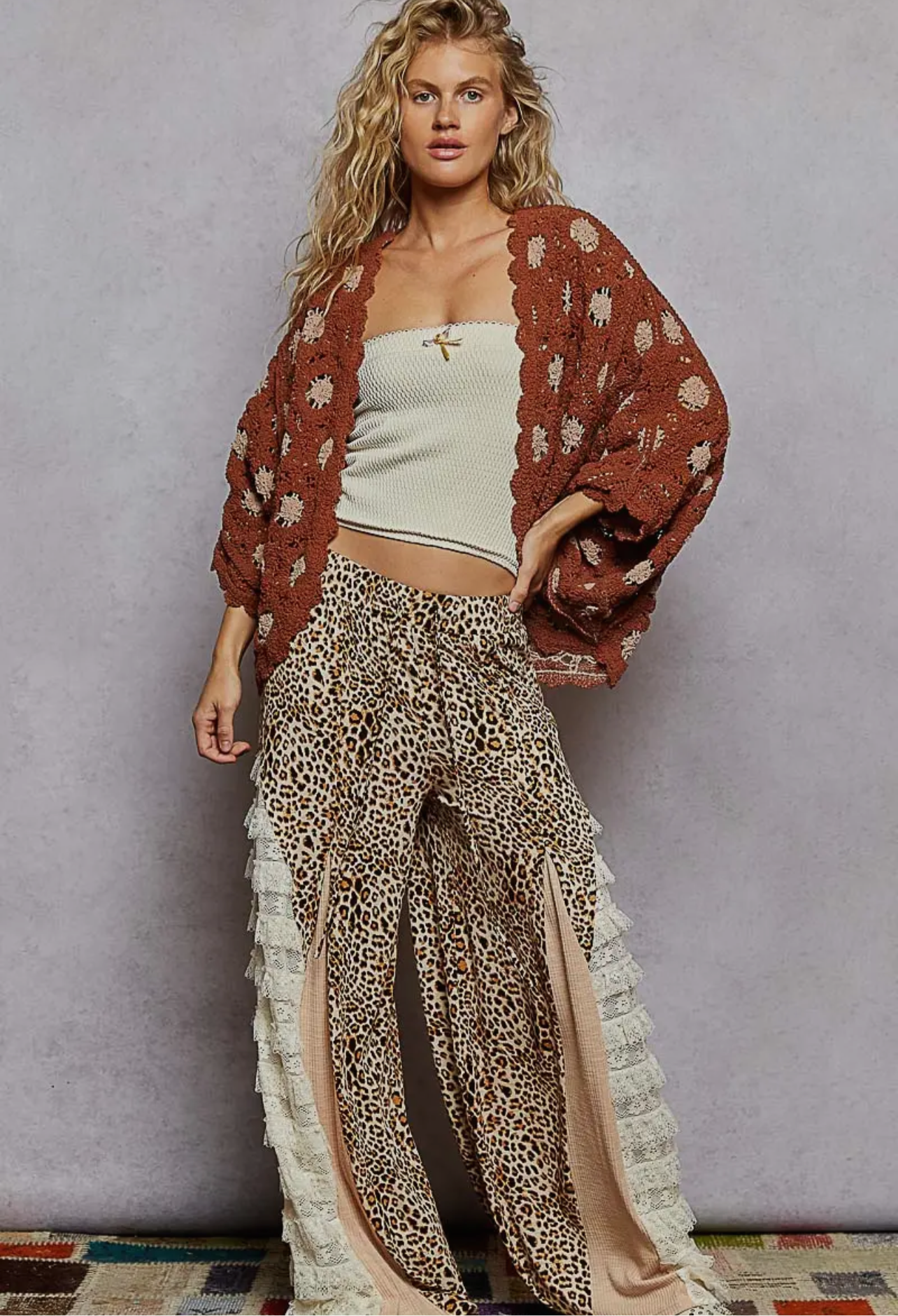 Candi Crocheted Cardigan