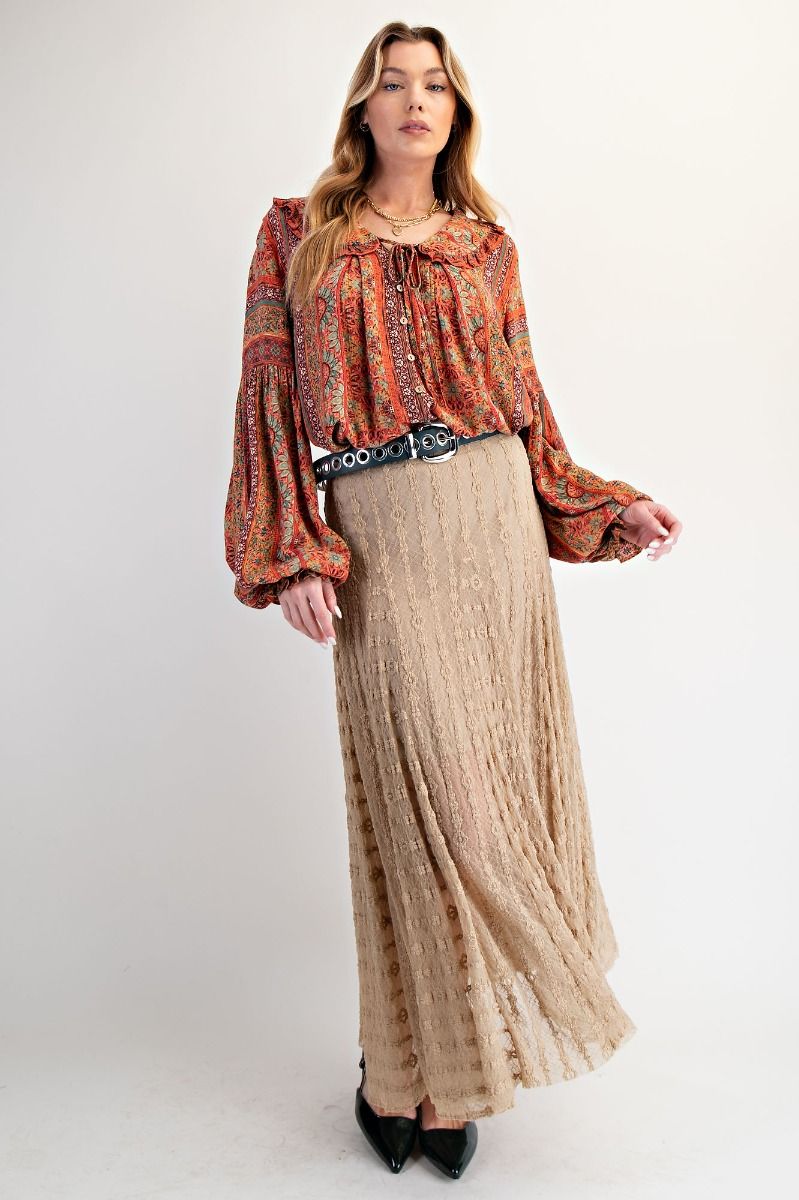 Preston Gauze Button Down Top