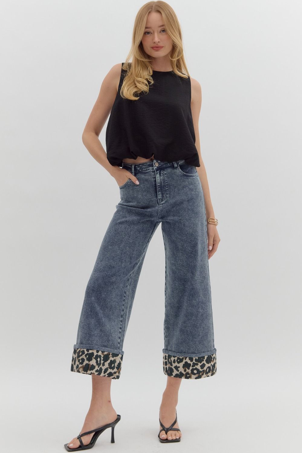 Bonnie High Waist Cuffed Pants