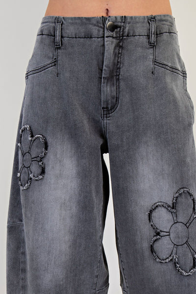 Prissy Barrel Denim Pants