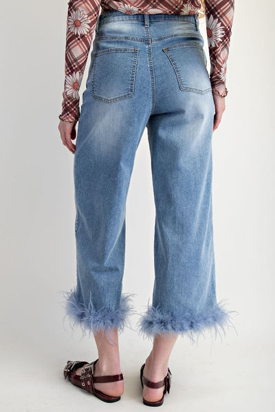 Fannie Fur Trimmed Pants