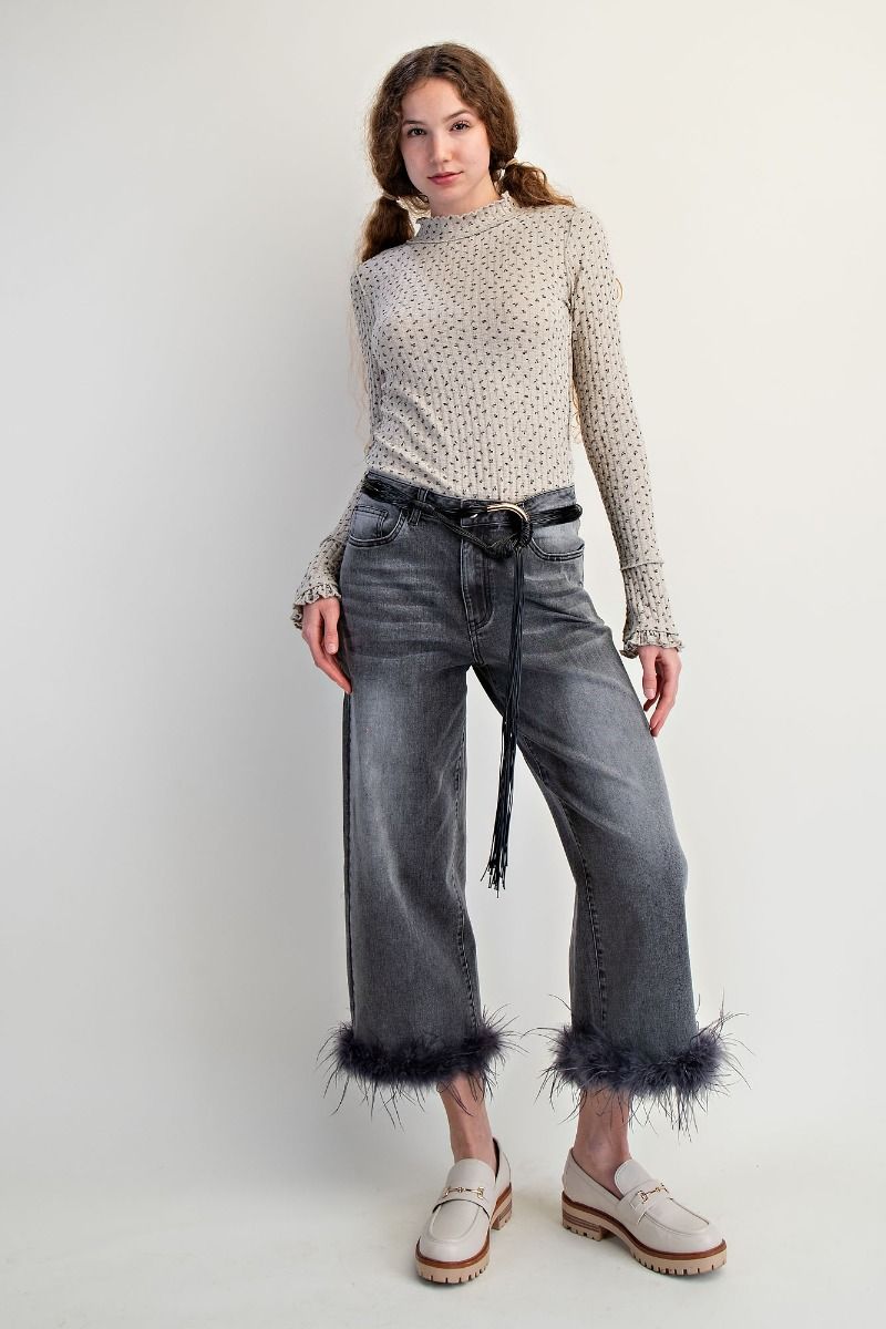 Fannie Fur Trimmed Pants