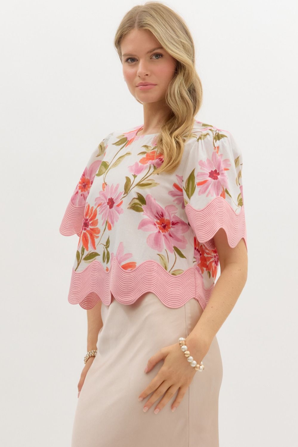 Joanna Floral Print Top