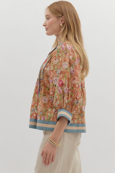Sasha Floral Print Top