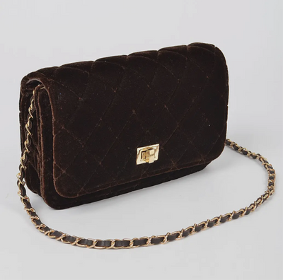Velvet Shoulder Bag