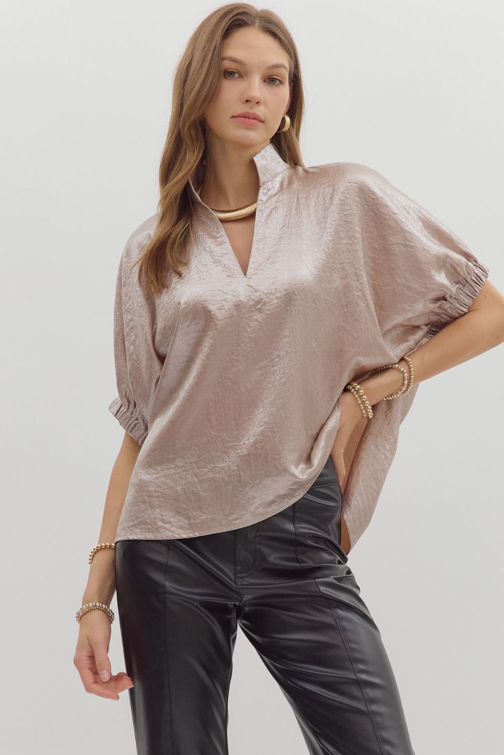 Mattie Metallic Top C