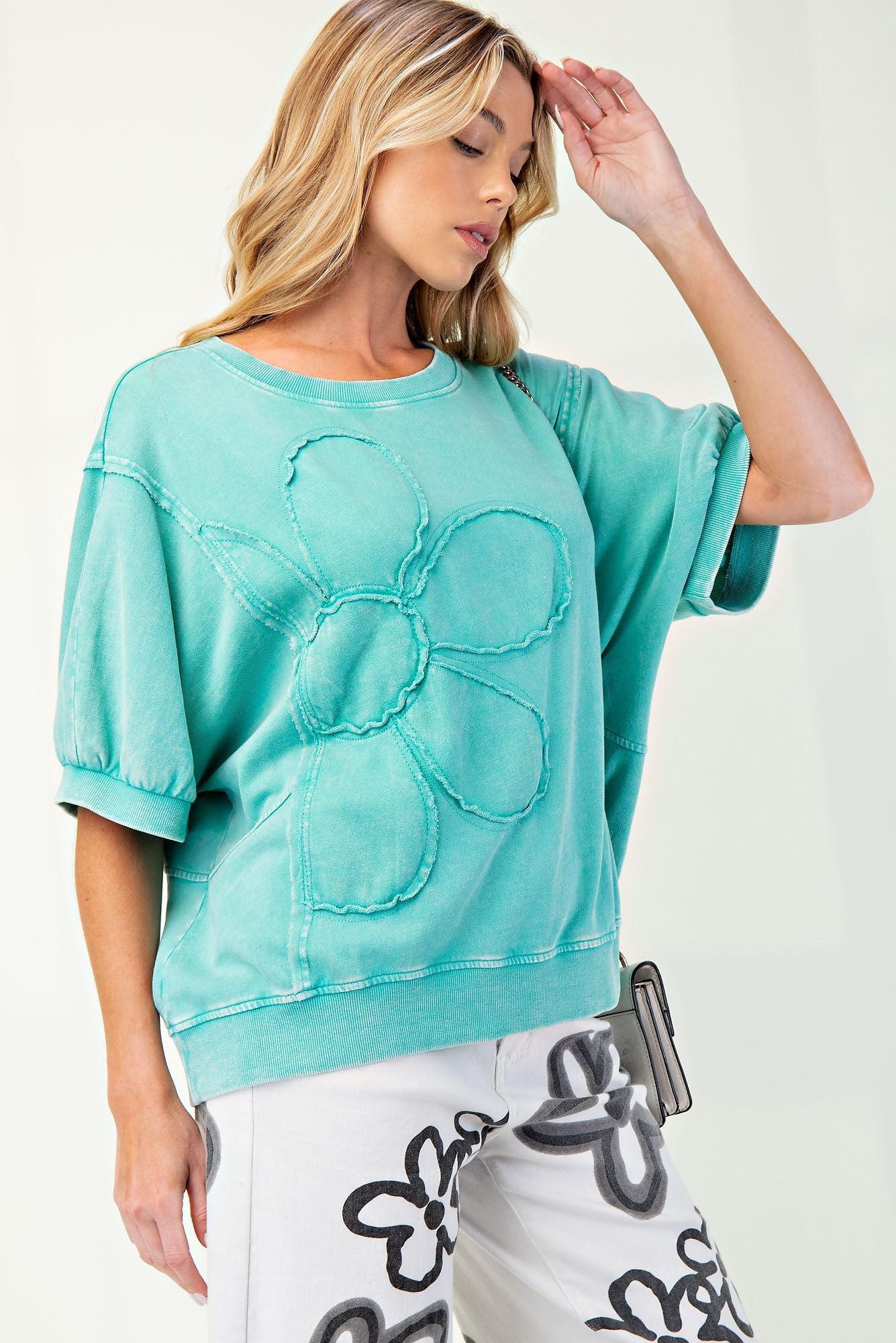 Bliss SS Terry Pullover