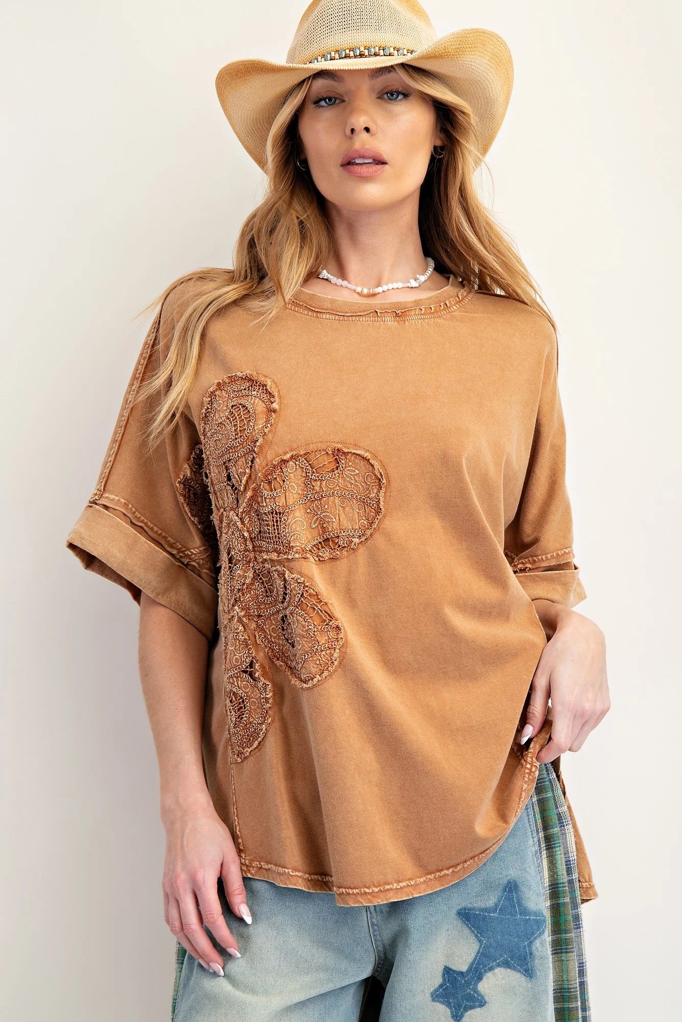 Lacey Mineral Washed Top